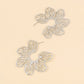 Women's Hollow Textured Flower Earrings