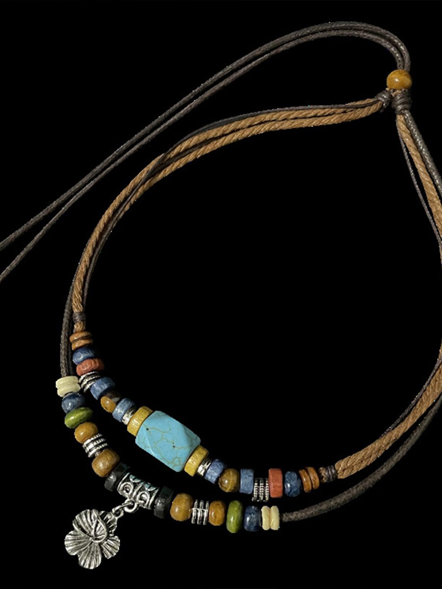 Women's Multi-Layered Retro Ethnic Style Turquoise Necklace