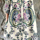 Women's Paisley Shirt Style Cotton And Linen Dress