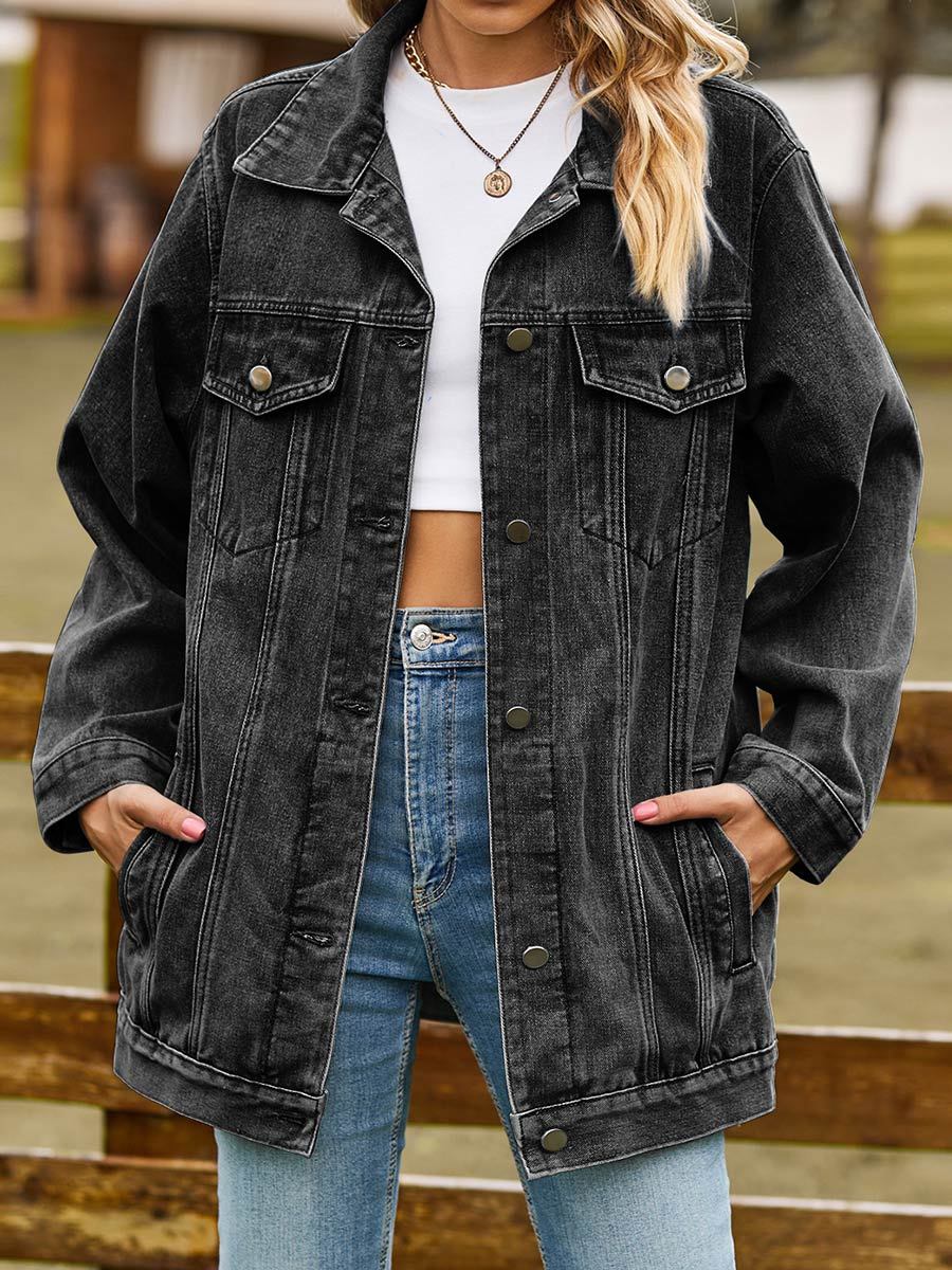 Women's Retro Classic Loose Denim Jacket Top