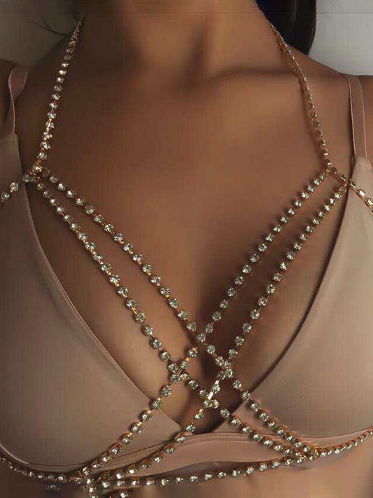 Fashion SHOW Sexy Bohemian Beach Necklace Multi-layer Cross Body Chain