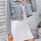 Women's Distressed Short Jacket Top