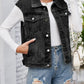 Women's Distressed Denim Vest