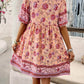 Women's Printed Short Sleeve Dress