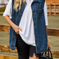 Women's Patch Pocket Denim Vest