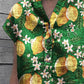 Women's Lemons Short Sleeve Cotton Shirt Top