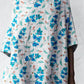 Women's Elegant Floral Pattern Cotton and Linen Top