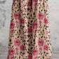 Women's Elegant Vintage Floral Pattern Cotton Dress With Pockets