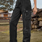 Women's Distressed Multi-Pocket Work Jeans