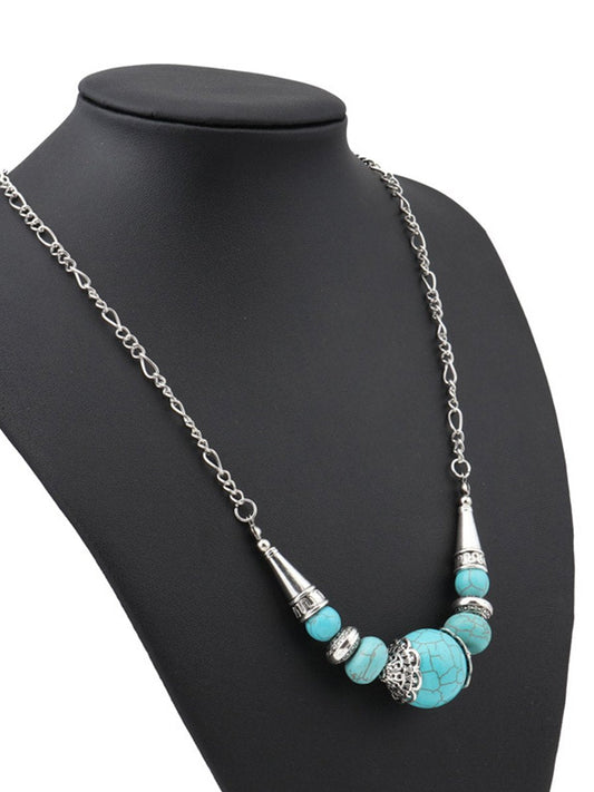 Vintage Bohemian Turquoise Necklace