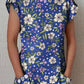 Women's Elegant Vintage Floral Pattern Cotton Dress With Pockets