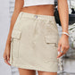 Women's Distressed Denim Work Skirt