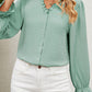 Women's Solid Color V Neck Chiffon Shirt