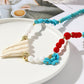 Retro Turquoise Jewelry Bohemian Ethnic Style Turquoise Necklace For Women