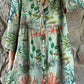 Women's Underwater World Seaweed Print Elegant Simple Shirt Cotton And Linen Dress