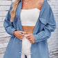 Women's Distressed Loose Long Sleeve Denim Shirt