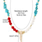 Retro Turquoise Jewelry Bohemian Ethnic Style Turquoise Necklace For Women