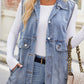 Women's Denim Sleeveless Tank Top