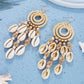 Women's Bohemian Shell Beaded Rattan Earrings