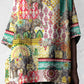 Women's Ethnic Geometric Pattern Cotton And LinenTops