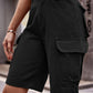 Women's Elastic Waist Denim Work Shorts