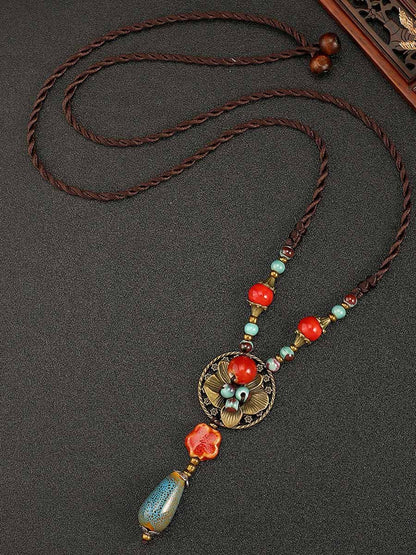 Women's Chinese Style Literary Retro Zen Necklace