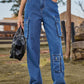 Women's Distressed Multi-Pocket Work Jeans