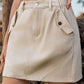 Women's Elastic Waist Denim Skirt