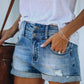 Women's Ripped High Waist Denim Shorts