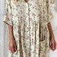 Women's Simple Floral Floral Print Cotton And Linen Dress