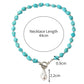 Retro Retro Turquoise Jewelry Bohemian Ethnic Style Turquoise Pearl Necklace for Women