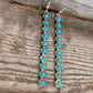 Boho Vintage Turquoise Alloy Drop Earrings