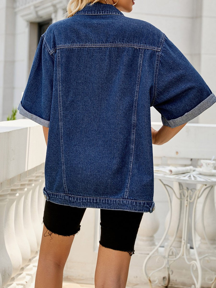 Women's Loose Casual Denim Tops