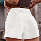 Women's Elastic Waist Denim Work Shorts