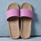 Women's Linen Thick Sole Anti-Slip Home Slippers