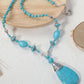 Retro Turquoise Jewelry Bohemian Ethnic Style Turquoise Necklace For Women