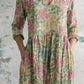 Women's Art Floral Print Casual Vintage Cotton Dress