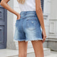 Women's Tassel Ripped Denim Shorts