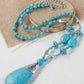 Retro Turquoise Jewelry Bohemian Ethnic Style Turquoise Necklace For Women