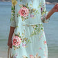 Women's Irregular Floral Pattern Resort Style Dress