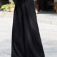 Women's Distressed Linen Wide Leg Pants