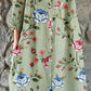 Women's Art Rose Floral Shirt Style Cotton and Linen Dress