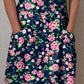 Women's Floral Art Casual Cotton Dress