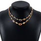 Women's Ethnic Style Diamond Double Layer Necklace