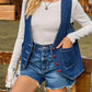 Women's Love Button Denim Vest