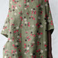 Women's Elegant Floral Pattern Cotton and Linen Top