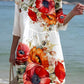 Women's Poppy Floral Pattern Resort Dress