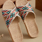 Women's Bohemian Handmade Linen Slippers