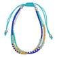 Bohemian Ethnic Style Colorful Rice Beads Braided Rope Bracelet