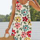 Women's Multicolor Flowers Art Print Dress